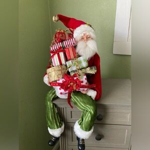 Raz Santa Decor Figure 24” With Poseable Legs